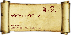 Mözl Dália névjegykártya